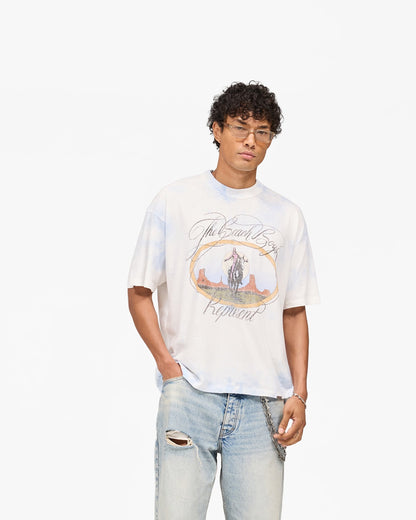Represent x The Beach Boys Tie Dye Short Sleeve Tee Vintage Western Distressed Heavyweight Streetwear | Beach Dye