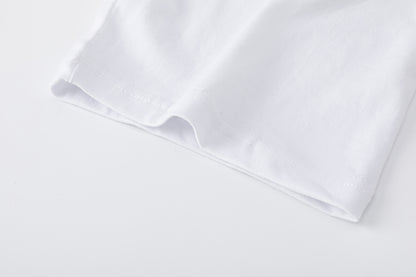 Slogan Label Patch Tee Yellow Woven Tag Oversized White Cotton Streetwear Casual Summer T-Shirt | White Syrup