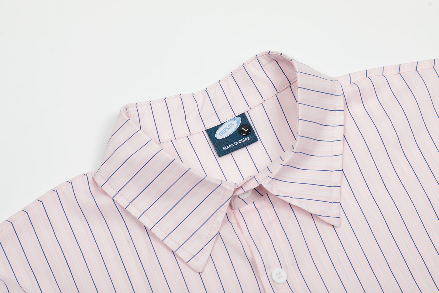 Hello Kitty Stripe Short Sleeve Shirt Oversized Button Down Kawaii Graphic Cute Y2K Casual Summer Top | Kitty Stripe