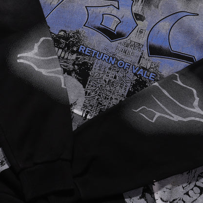 Vale Forever The Dogs Pullover Hoodie 'Vintage Black'