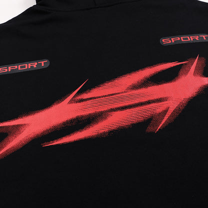 Hellstar Sport Logo Hoodie 'Black/Red'