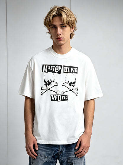 SAINT Mxxxxxx × MASTERMIND WORLD SS T-SHIRT / MASTERMIND / BLACK & WHITE