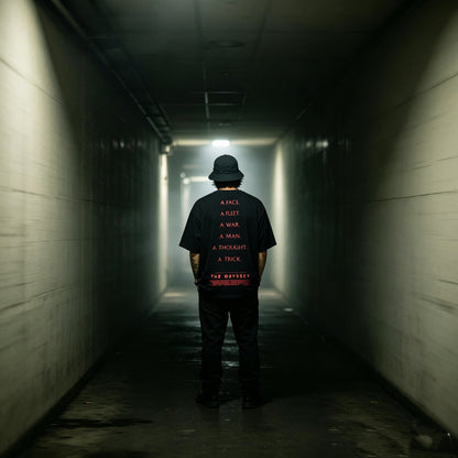 Travis Scott Cactus Jack x The Odyssey By Christopher Nolan 'A Face' Tee - Black