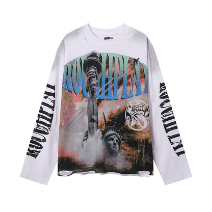 Roughplay Statue of Liberty Graphic Heavyweight Long-Sleeve Tee
