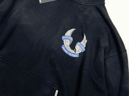 Represent X Belstaff Born To Bike Hoodie - Aged Black