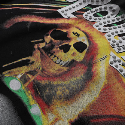 Roughplay Skull In Car Hoodie Green