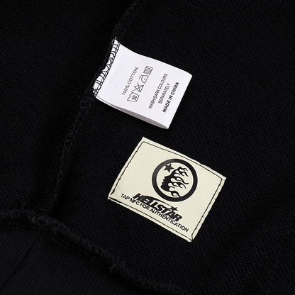 Hellstar Sports Lime Green Runner Graphic Hoodie 'Black'