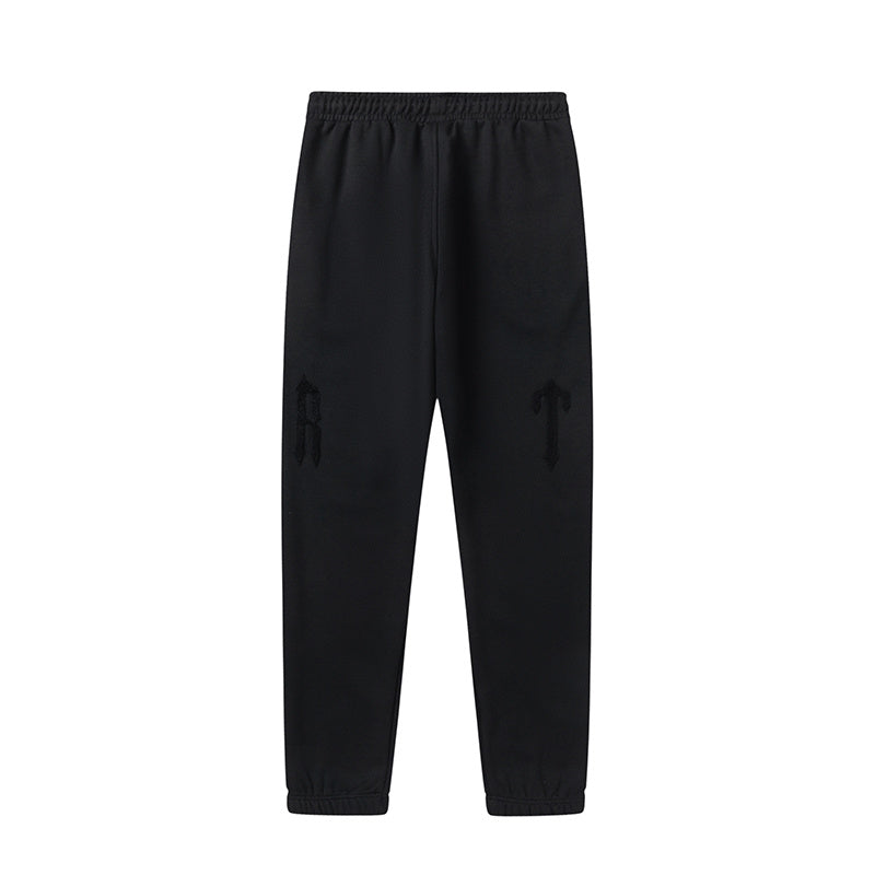 Trapstar black and gray graphic hoodie and joggers tracksuit set with applique lettering - view 5