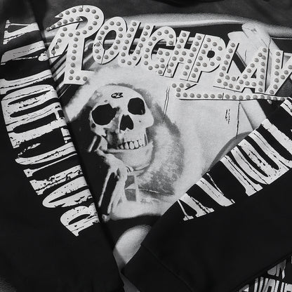 Rough Play SKULL IN CAR HOODIE (BLK)