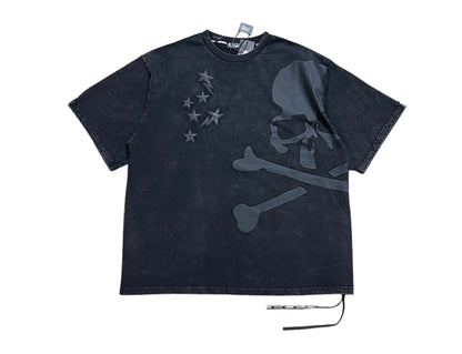 LEATHER STA PATCH SKULL RELAXED FIT TEE