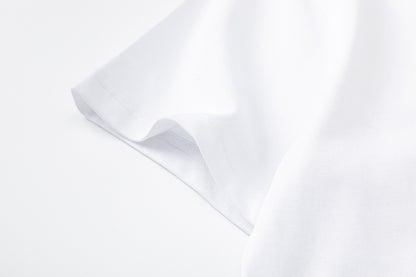 Syna White Mountain Graphic T-Shirt, Short Sleeve Crewneck Logo Tee