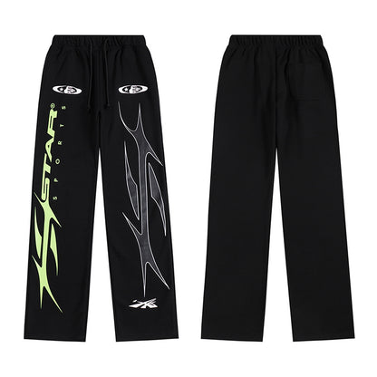 Hellstar Sports Lime Green Runner Tracksuit Set 'Black'