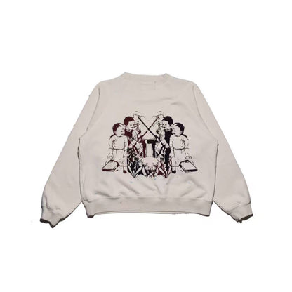 Boy Hurt In Duel Raglan Crewneck