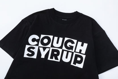 Unisex Oversized Graphic T-Shirt, Black Short Sleeve Streetwear Tee