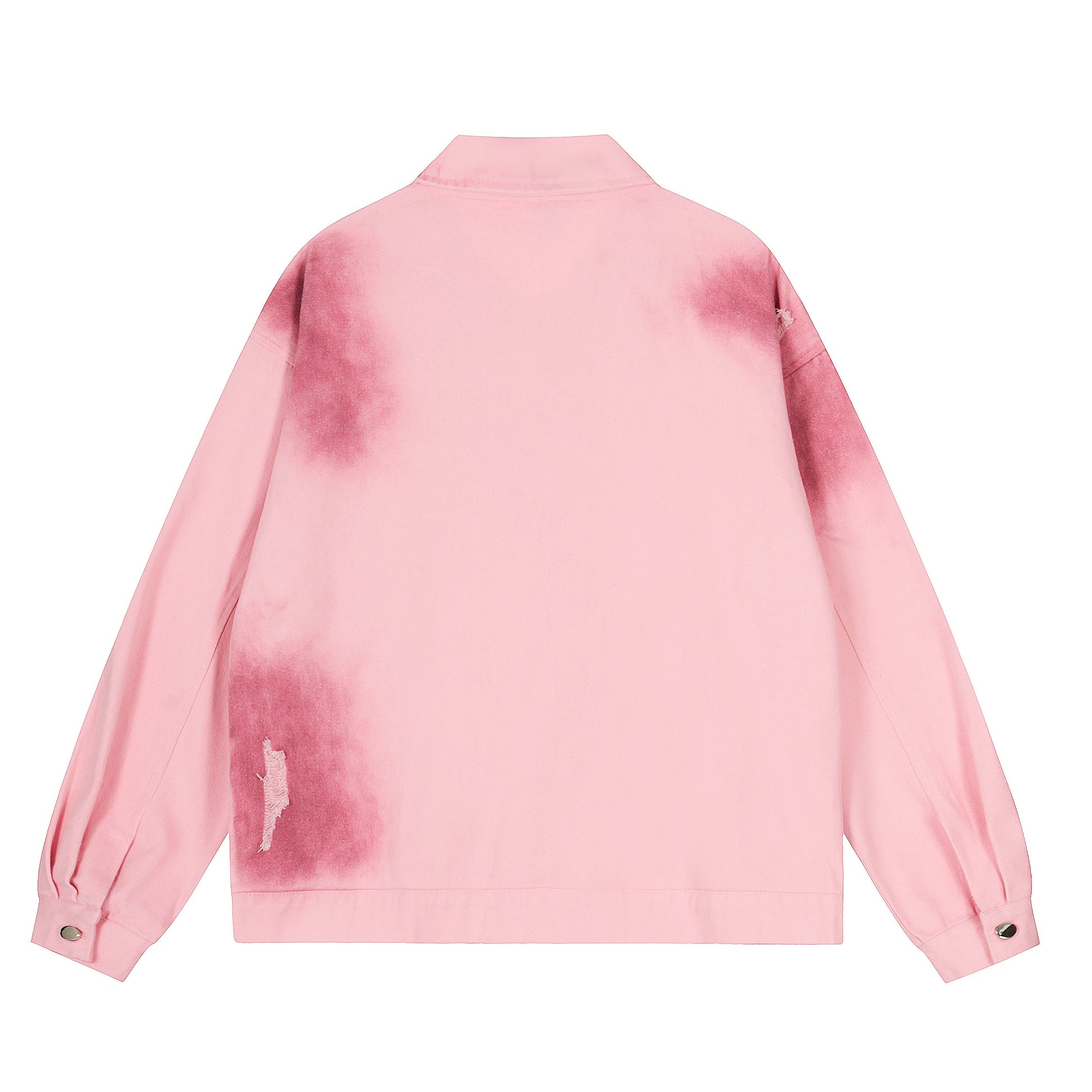 Dreamy Graffiti Charm Zip Jacket - Pink Front Detail