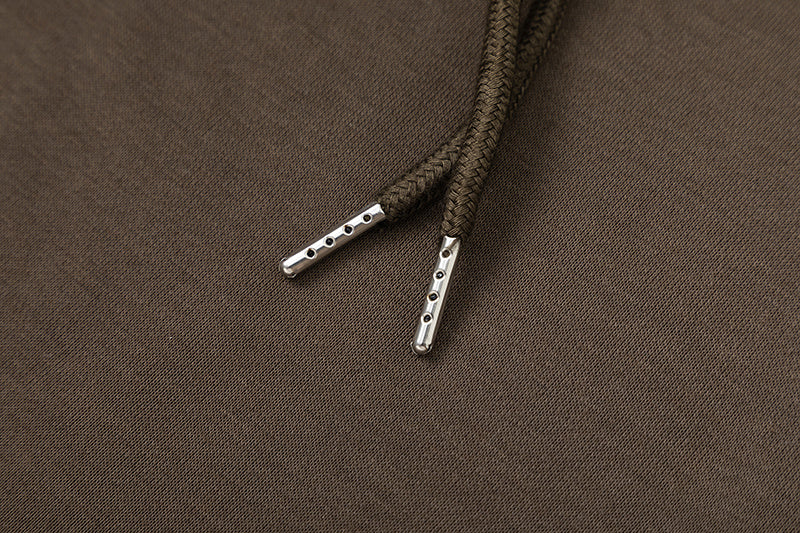 Brown Trapstar graphic pullover hoodie and joggers tracksuit set with drawstrings and elastic waist - view 6