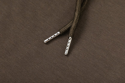 Trapstar Brown Graphic Hoodie and Joggers Tracksuit Set, Two Piece Streetwear Outfit