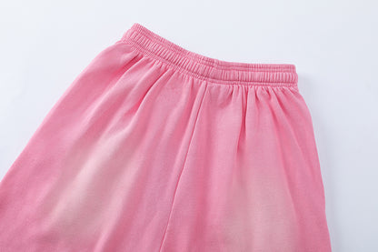Sherpa Fleece Elastic Waist Shorts Fluffy Plush Cozy Lounge Casual Winter Home Shorts | Fluffy Pink