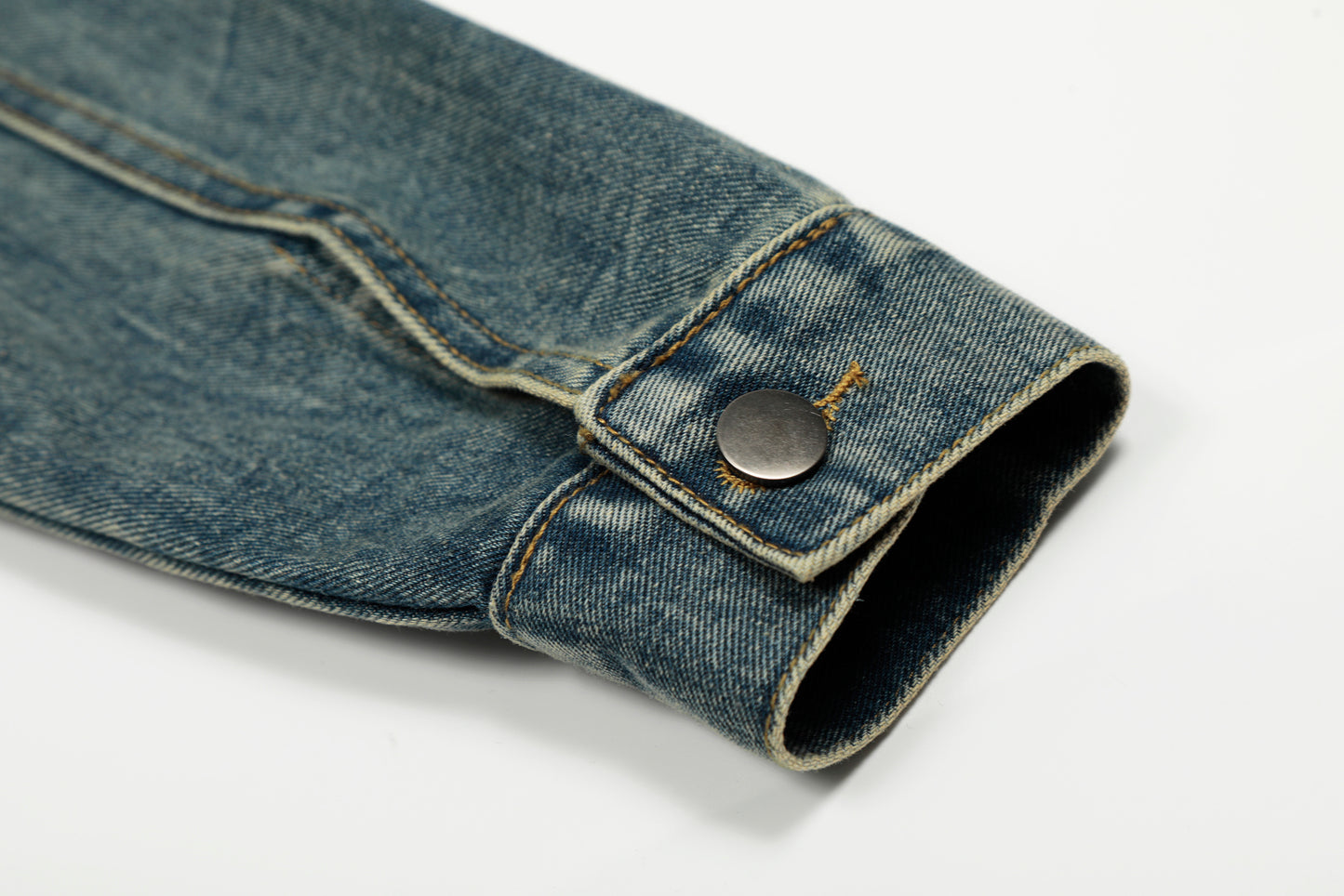 Stand Collar Zip Denim Jacket Washed Vintage Streetwear Oversized Y2K Casual Moto Coat | Indigo Moto