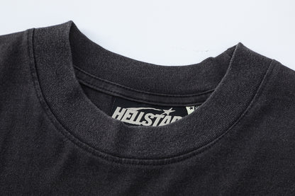 Graphic Print Tee Hellstar Oversized Streetwear Casual Summer Cotton T-Shirt | Dark Orbit