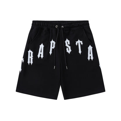 Trapstar Unisex T-Shirt and Shorts Set, Gothic Logo Streetwear Outfit