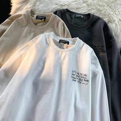 Senseless 1976 Punk Slogan Graphic Oversized Tee Grunge Rabbit Print Streetwear Short Sleeve T-Shirt