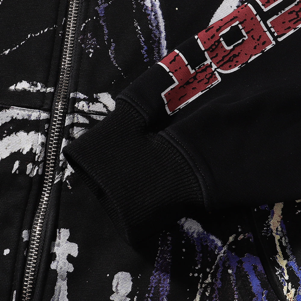 编号VA561，Vale Forever Valley Black Red Mastermind国际象棋印花洗水连帽衫开衫卫衣15 - 6