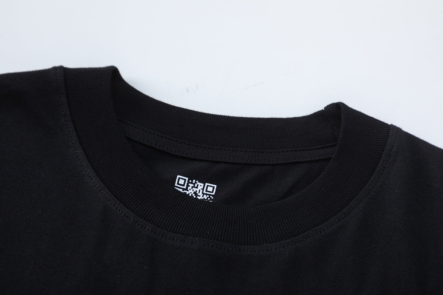 Black short sleeve graphic T-shirt with colorful basketball-inspired front and back print - view 6