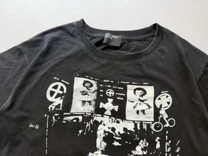 Enfants Riches Deprimes ERD Diaghilev Concept Tee Washed Distressed Religious Art Collage Print Heavyweight Cotton Oversized Streetwear T-Shirt | Diaghilev