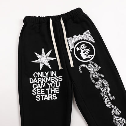 Hellstar 'We Found Our Victory' Flare Sweatpants 'Black'