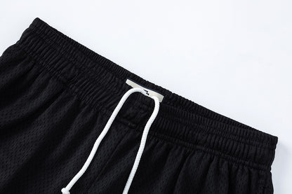 Mesh Elastic Waist Athletic Shorts Breathable Grid Texture Casual Summer Street Shorts | Void Grid