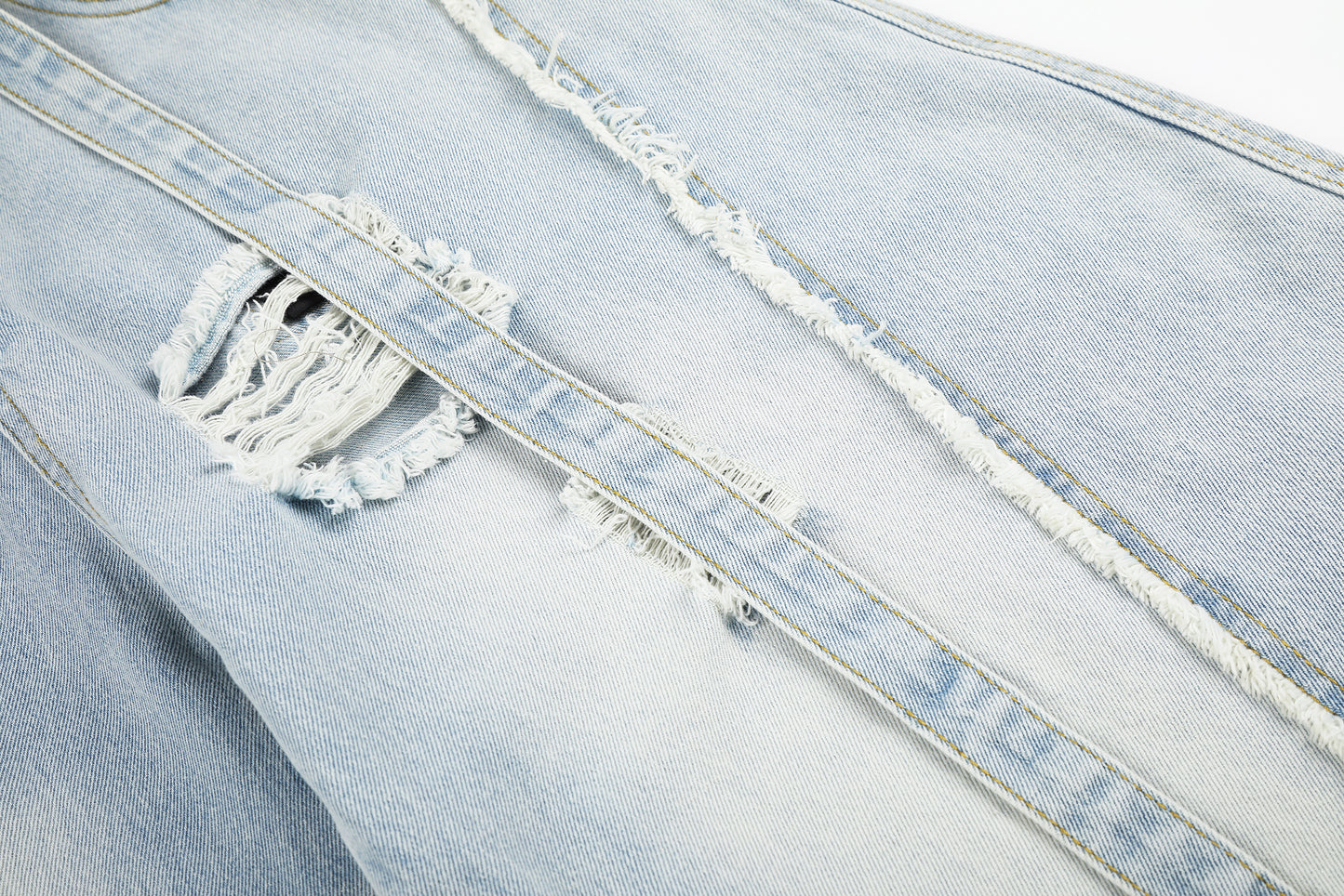 Ripped Distressed Wide Leg Barrel Jeans High Waist Streetwear Y2K Vintage Light Wash Denim Pants | Rip Barrel
