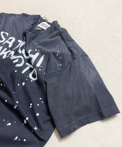 Paint Splatter Tee - Washed Black