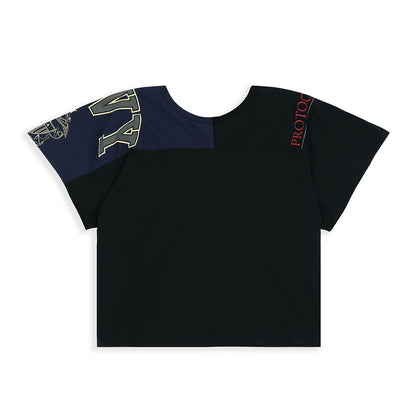 Fake Shoulder Seam T-Shirt