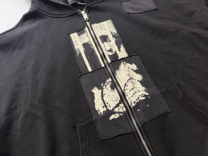 Lenin's Nap Time Assemblage Zip Hoodie - Washed Black