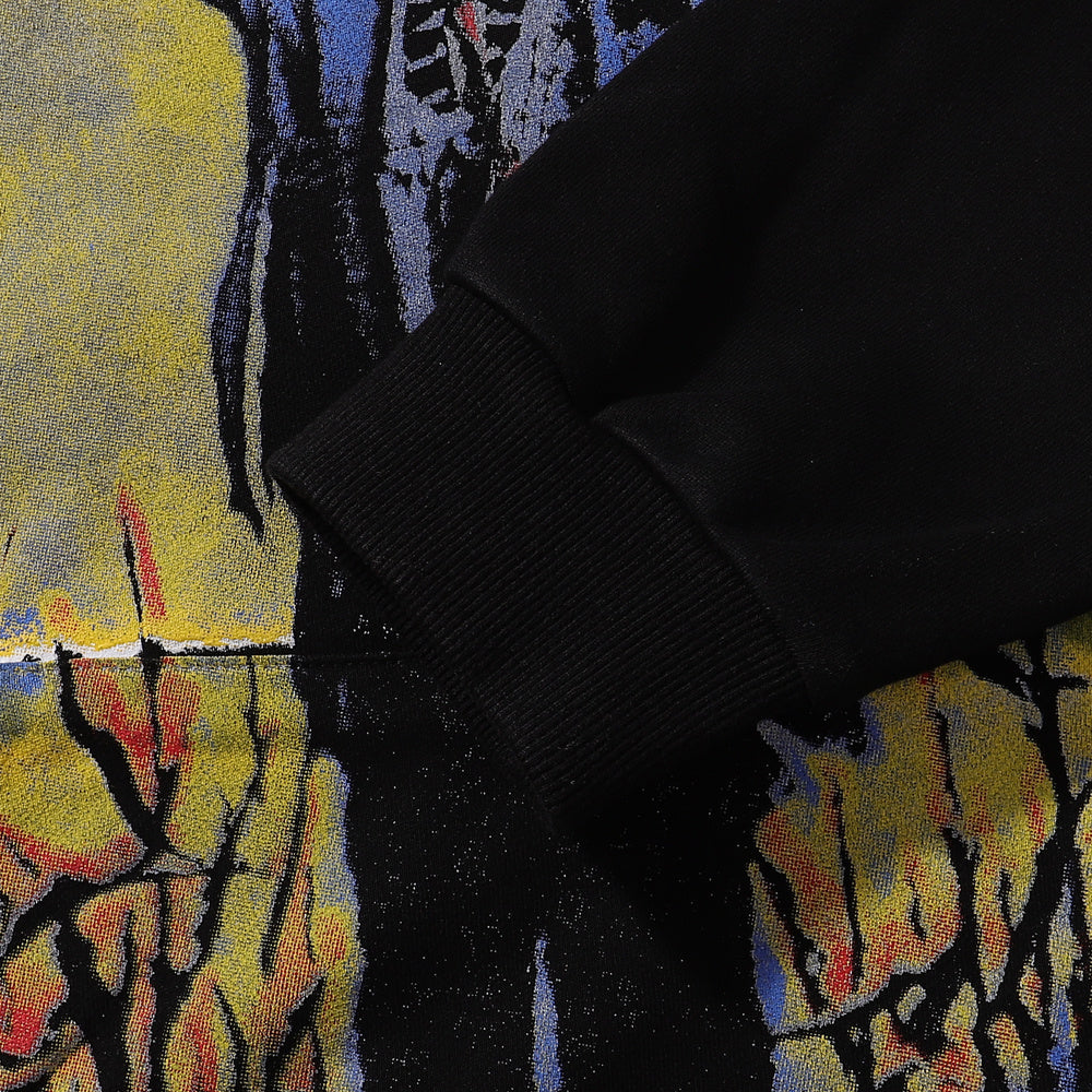 编号VA205,美潮Vale Valley Forever Scarecrow Pullover Hoodie稻草人印花泥印洗水做旧毛圈连帽衫卫衣男女18 - 6