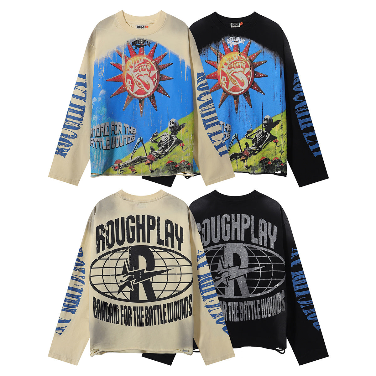 批70，编号R526，RoughPlay🩹SunShower Long Sleeve烫钻设计24 - 6