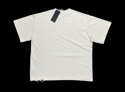 Satoshi Nakamoto Explicit Codex Tee Distressed Washed Heavyweight Cotton Destroyed Raw Edge Vintage Streetwear T-Shirt | Explicit Codex