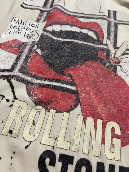 PALY Hollywood Rolling Stones Mosquito Tongue T-Shirt / Off White