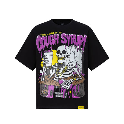 Graphic Short Sleeve Tee Oversized Crew Neck Cotton Streetwear Casual Summer Unisex T-Shirt | Syrup Tee