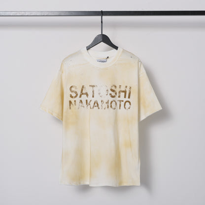 LOGO DIRT TEE IN DIRTY WHITE