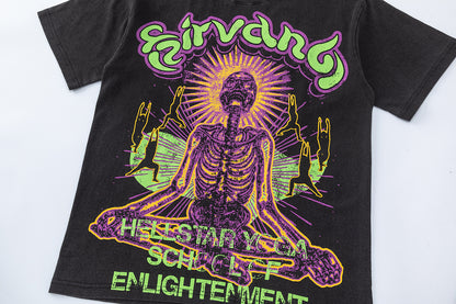 Graphic Print Tee Hellstar Oversized Streetwear Casual Summer Cotton T-Shirt | Hex Storm