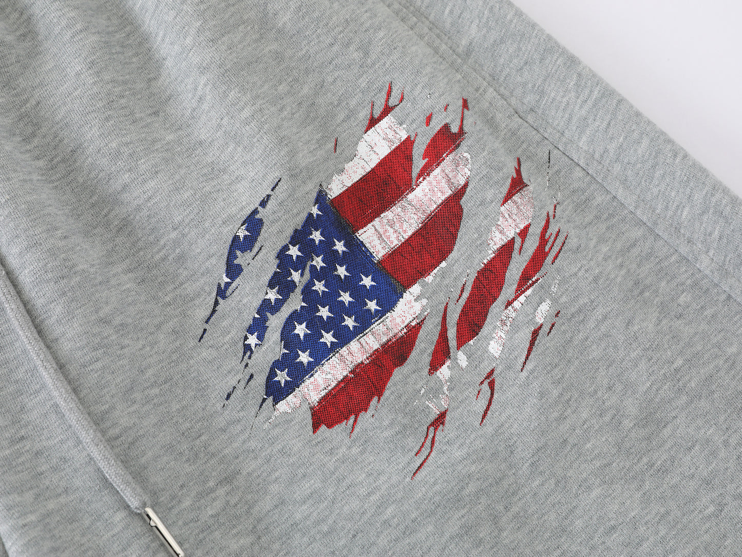 American Flag Print Wide Leg Sweatpants Number 32 Graphic Elastic Waist Baggy Fleece Pants Casual Streetwear Trousers | Flag 32