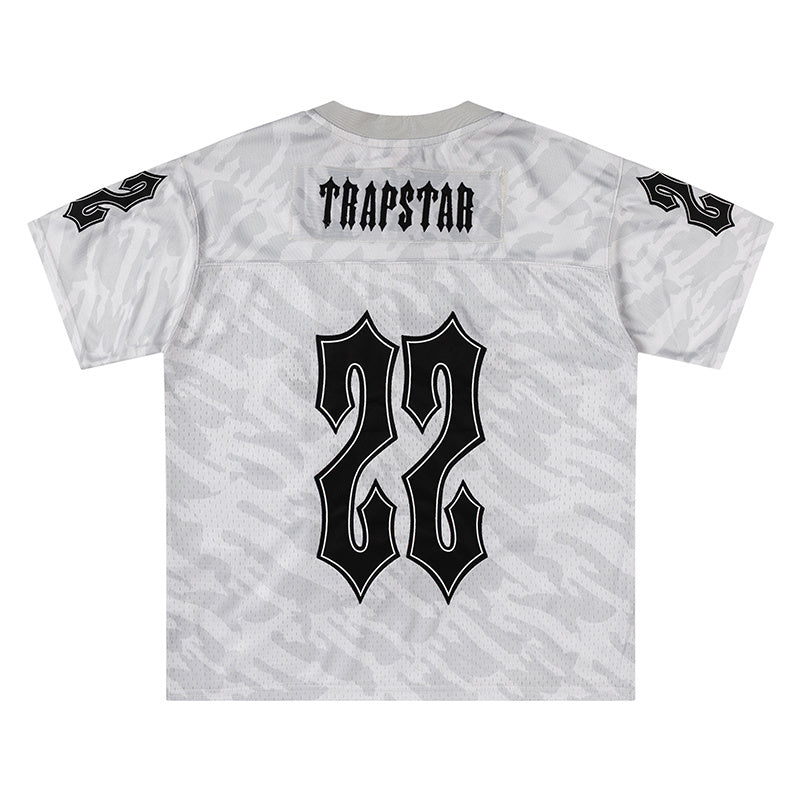Mitchell & Ness black and gray camo NFL jersey with TRAPSTAR graphic and number 22 - view 7