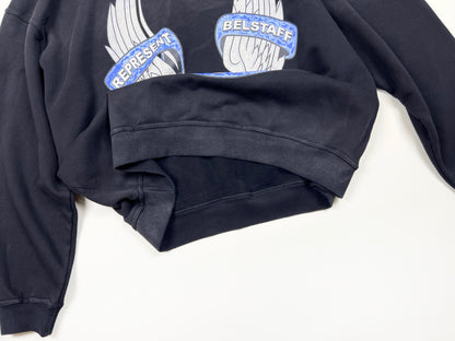 Represent X Belstaff Born To Bike Hoodie - Aged Black