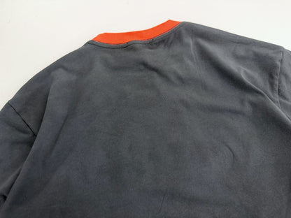 Enfants Riches Déprimés Ringer Classic Logo Short Sleeve Tee Shirt Faded Grey Red