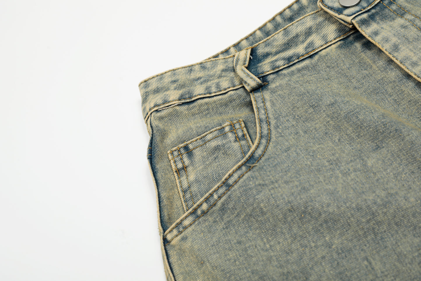 Women's Multicolor Plaid Patchwork Wide Leg Denim Shorts High Waist Y2K Vintage Wash Baggy Jean Shorts