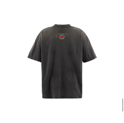 SS T-SHIRT / HEART-BLACK