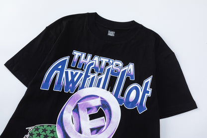 That's A Awful Lot Of Cough Syrup Graphic Print Short Sleeve T-Shirt Oversized Casual Streetwear Summer Tee | Syrup Tee 3