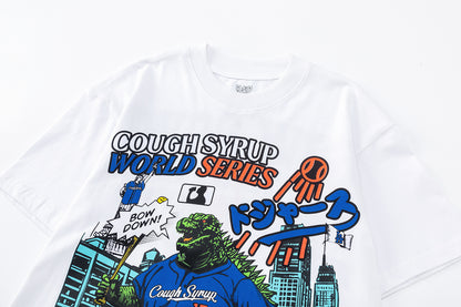 Graphic Short Sleeve Tee Oversized Crew Neck Cotton Streetwear Casual Summer Unisex T-Shirt | Syrup Tee IV